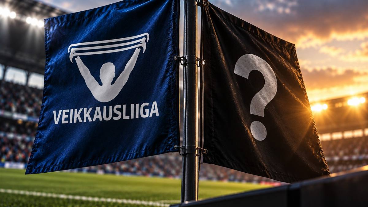 Veikkausliigan kulmalippu stadionilla ja toinen lippu kysymysmerkillä: uusi rahapelikumppani